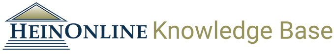 HeinOnline Knowledge Base Logo